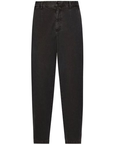 Dolce & Gabbana Black Wool High Waist Tapered Pants main image 1