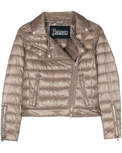 Herno Padded Quilted Jacket - Brown