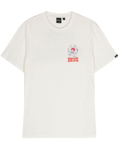 Deus Ex Machina New Redline Organic Cotton T-Shirt - White