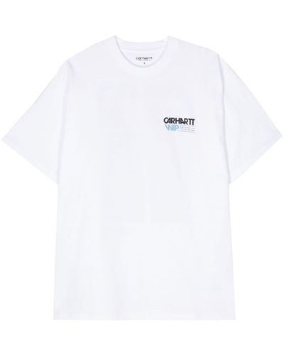 Carhartt Contact Sheet Logo-Print T-Shirt - White