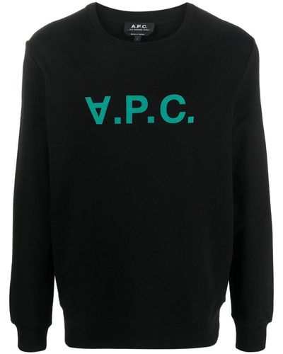 A.P.C. Viva Cotton Sweatshirt - Black