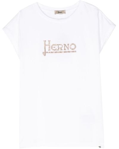 Herno T-Shirt With Logo - White