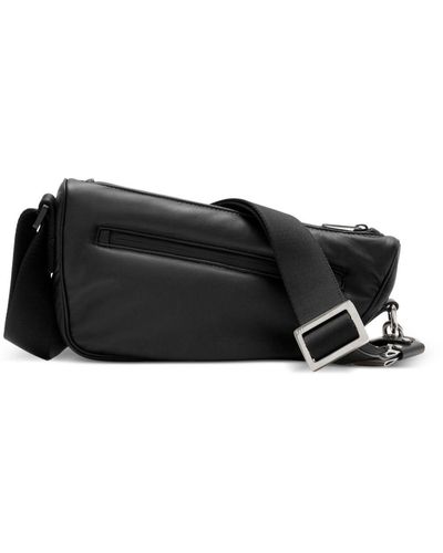 Burberry Shield Zipped Crossbody Bag - Black