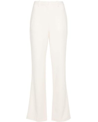 Theory Pressed-Crease Pants - White