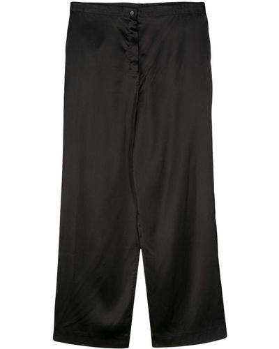 BOTTER Stretch-Design Satin Trousers - Black