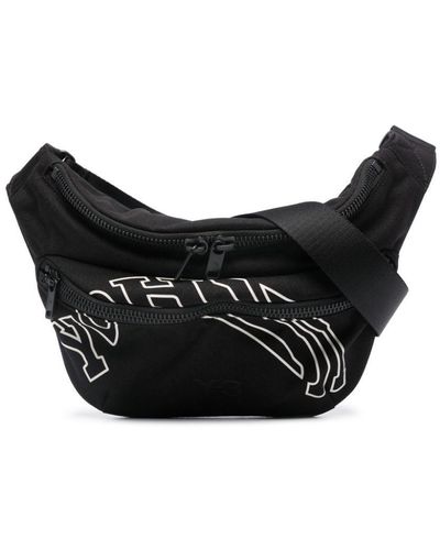 Y-3 Logo-Embroidered Belt Bag - Black