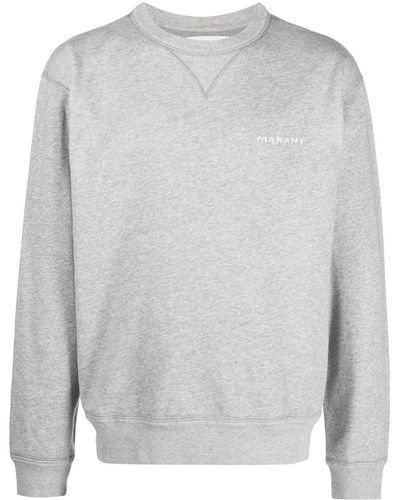 Isabel Marant Logo-Embroidered Sweatshirt - Grey