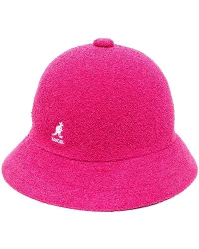 Kangol Embroidered-Logo Bucket Hat - Pink