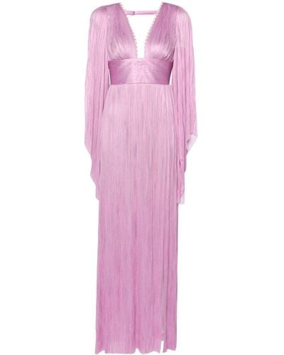 Maria Lucia Hohan Harlow Pleated Gown - Pink