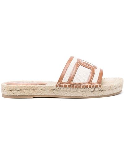 Tod's Chain-Link Detail Espadrilles - Pink