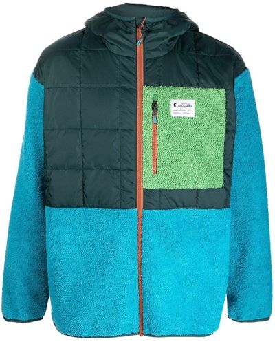 COTOPAXI Colour-Block Hooded Jacket - Blue