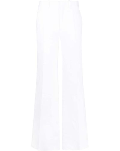 Chloé High-Waisted Tailored Trousers - White