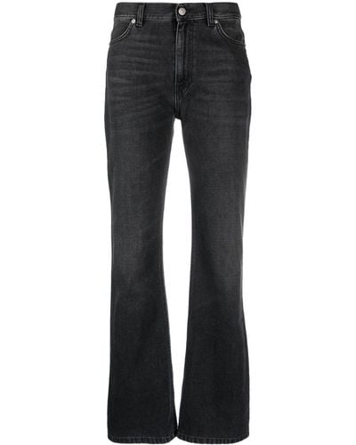 Rodebjer Mid-Rise Flared Jeans - Black