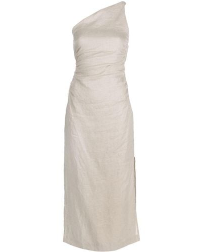 Faithfull The Brand Sleeveless Linen Maxi Dress - White