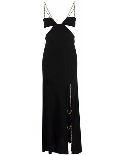 Krizia Chain-link Cut-out Dress - Black