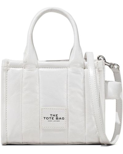 Marc Jacobs The Shiny Crinkle Crossbody Tote Bag - White