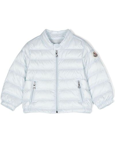 Moncler Appliqué-Logo Padded Jacket - Blue