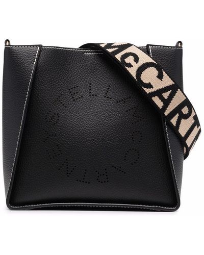 Stella McCartney Stella Logo Crossbody Bag - Black
