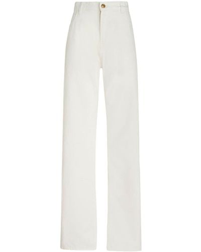 Etro Jeans baggy Con Ricamo - White