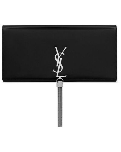 Saint Laurent Kate Clutch Bag - Black