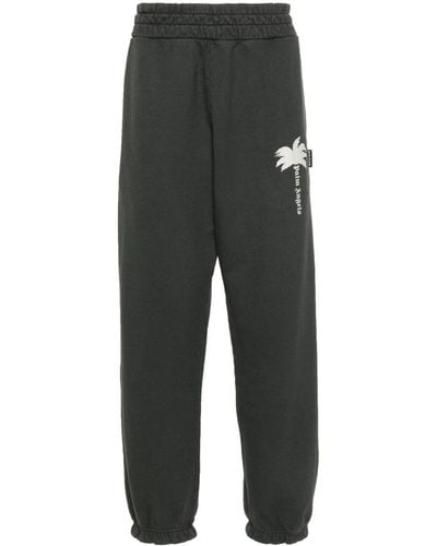 Palm Angels The Palm Cotton Track Trousers - Grey