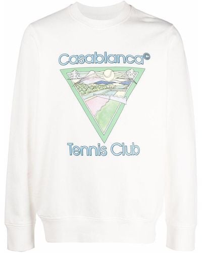 Casablancabrand Tennis Club Icon Print Sweatshirt Off - White