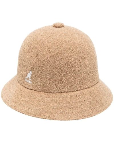 Kangol Embroidered-Logo Bucket Hat - Brown