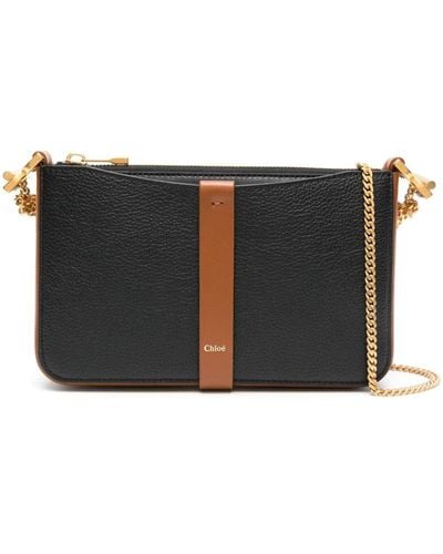 Chloé Marcie Leather Chain Wallet - Women's - Calf Leather - Black