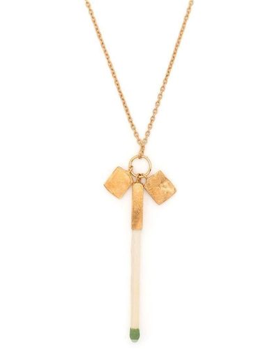Nick Fouquet Matchstick Pendant Necklace - Metallic