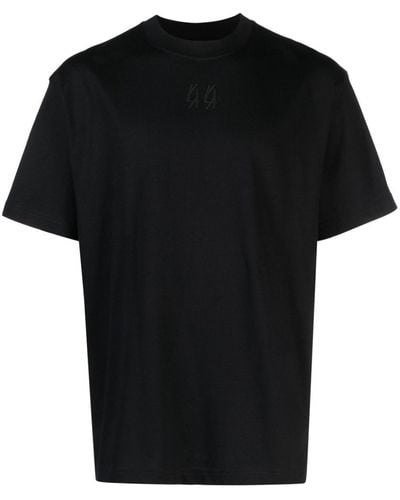 44 Label Group Gaffer Logo-Embroidered T-Shirt - Black