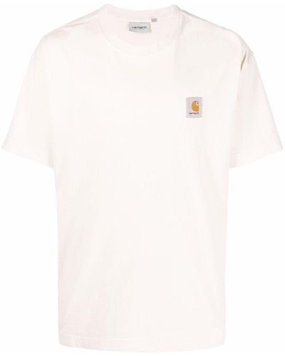 Carhartt Logo-Patch Cotton T-Shirt - White