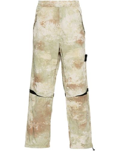 Stone Island Compass-Badge Shell Trousers - Natural
