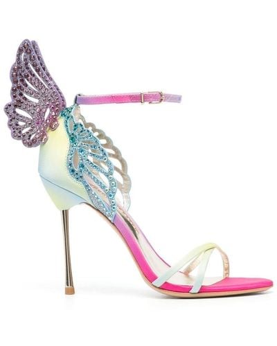 Sophia Webster Heavenly Butterfly-Detail Heeled Sandals - Pink