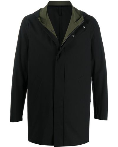 Harris Wharf London Concealed-fastening Raincoat - Black