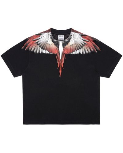 Marcelo Burlon Icon Wings Cotton T-Shirt - Black