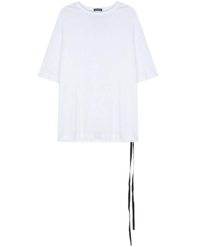 Ann Demeulemeester Logo-Print Cotton T-Shirt - White