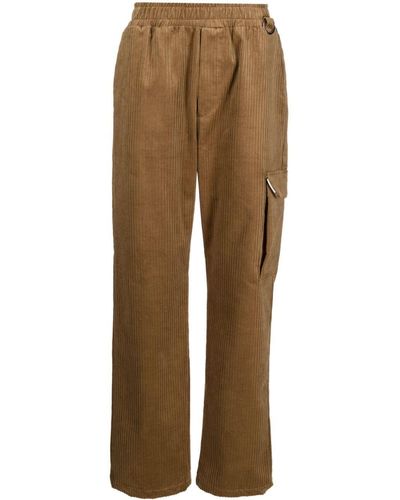 FAMILY FIRST Corduroy Straight-Leg Trousers - Natural