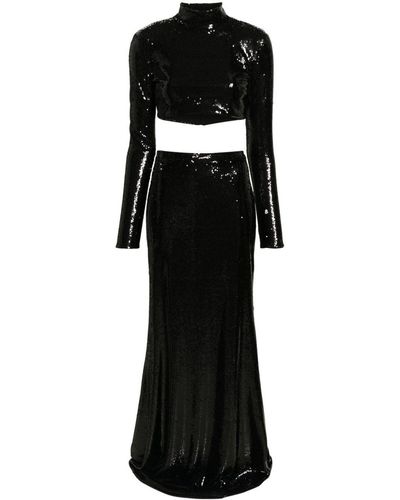 Roberto Cavalli Sequin-Embellished Two-Piece Set - Black