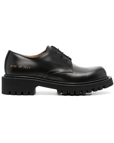 Common Projects Lace-up Leather Oxford Shoes - Black