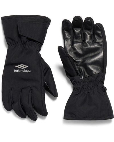 Balenciaga 3B Sports Icon Ski Gloves - Black