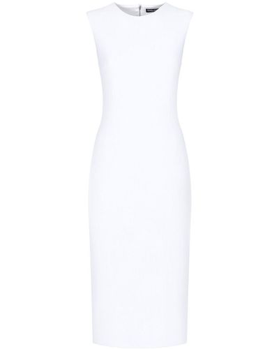 Dolce & Gabbana Sleeveless Midi Dress - White