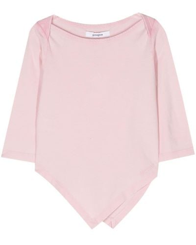 GIMAGUAS Saona Asymmetric-Hem T-Shirt - Pink