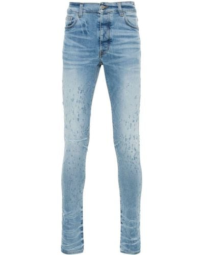 Amiri Shotgun Ripped Skinny Jeans - Blue