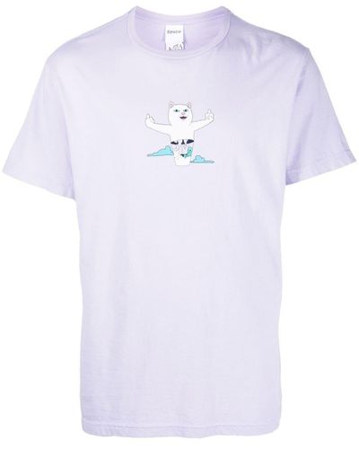 RIPNDIP Graphic-print Cotton T-shirt - Purple