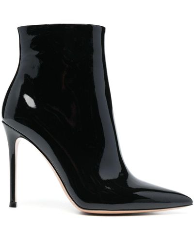 Gianvito Rossi 110Mm Patent Leather Boots - Black