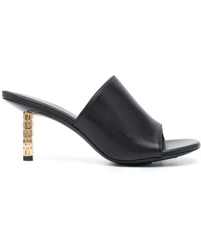 Givenchy G Cube 75Mm Leather Mules - Black