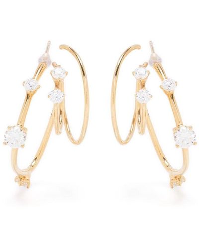 Panconesi Constellation Crystal-Embellished Earrings - White