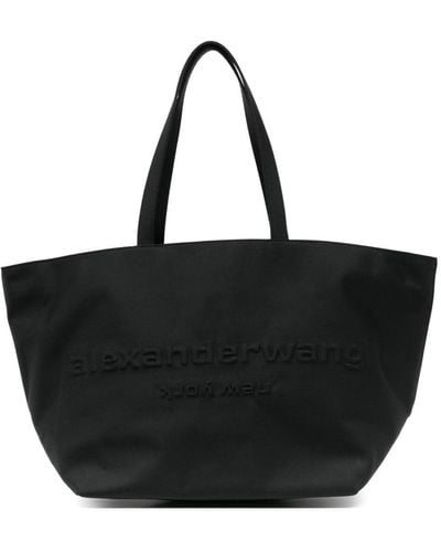 Alexander Wang Punch Logo-Embossed Tote Bag - Black