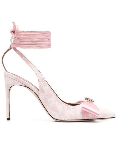 Malone Souliers X Emily In Paris Emily Tweed Slingback Pumps - Pink
