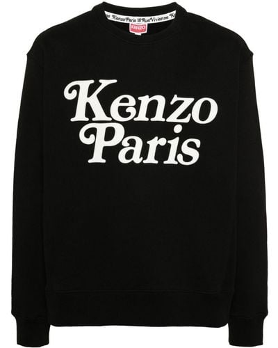 KENZO X Verdy Flocked-Logo Sweatshirt - Black